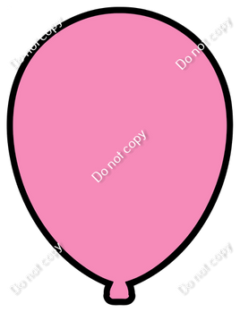 Flat - Bubblegum Balloon - Outlined