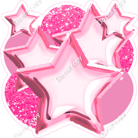 Sparkle - Bubblegum Balloon & Star Bundle