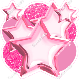 Sparkle - Bubblegum Balloon & Star Bundle