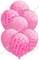 All Bubblegum Balloons - Bubble gum Sparkle Accents