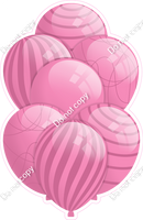 All Bubblegum Balloons - Bubblegum Flat Accents