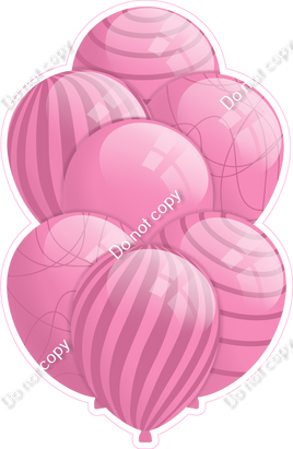 All Bubblegum Balloons - Bubblegum Flat Accents