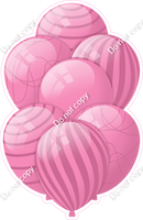 All Bubblegum Balloons - Bubblegum Flat Accents