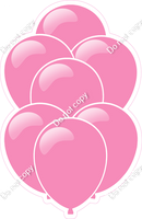 Flat Bubblegum Balloon Bundle with Highlight