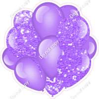 Sparkle - Lilac  Balloon Cluster