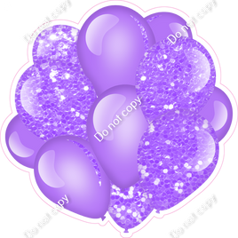 Sparkle - Lilac  Balloon Cluster