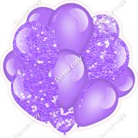 Sparkle - Lilac  Balloon Cluster