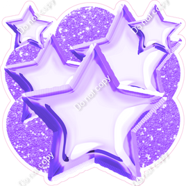 Sparkle - Lilac Balloon & Star Bundle