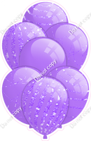 All Lilac Balloons - Lilac Sparkle Accents