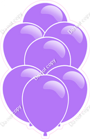 Flat Lilac  Balloon Bundle with Highlight