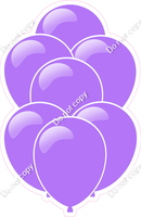 Flat Lilac  Balloon Bundle with Highlight