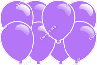 Flat Lilac - Horizontal Balloon Panel