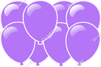 Flat Lilac - Horizontal Balloon Panel