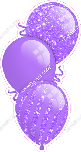 Sparkle - Lilac Triple Balloon Bundle