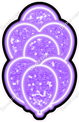 NEON - Lilac XL Balloon Bundle - Sparkle