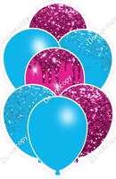 Caribbean & Hot Pink Balloon Bundle