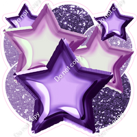 Purple & Lavender Balloon & Star Bundle