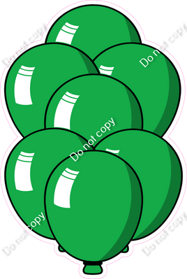 Cartoon XL Balloon Bundle - Green