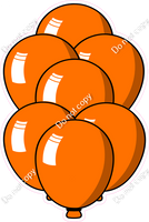 Cartoon XL Balloon Bundle - Orange