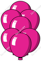 Cartoon XL Balloon Bundle - Hot Pink