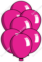 Cartoon XL Balloon Bundle - Hot Pink