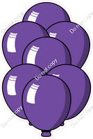 Cartoon XL Balloon Bundle - Purple