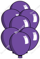 Cartoon XL Balloon Bundle - Purple