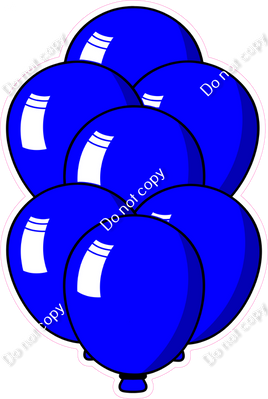 Cartoon XL Balloon Bundle - Blue