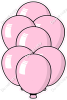 Cartoon XL Balloon Bundle - Baby Pink