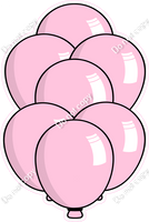 Cartoon XL Balloon Bundle - Baby Pink