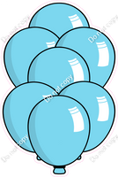 Cartoon XL Balloon Bundle - Baby Blue