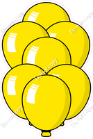 Cartoon XL Balloon Bundle - Yellow