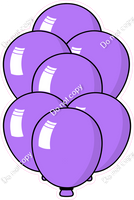 Cartoon XL Balloon Bundle - Lilac