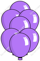 Cartoon XL Balloon Bundle - Lilac