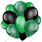 Sparkle - Green & Black Balloon Cluster