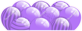 Flat - Lilac Balloon Panels
