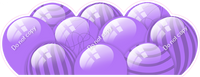 Flat - Lilac Balloon Panels