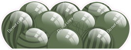 Flat - Sage Balloon Panels