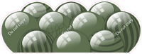 Flat - Sage Balloon Panels
