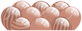 Flat - Rose Gold Balloon Panels