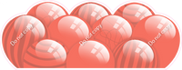 Flat - Coral Gold Balloon Panels