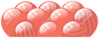 Flat - Coral Gold Balloon Panels