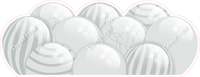Flat - Light Silver Balloon Panels