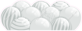 Flat - Light Silver Balloon Panels