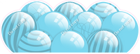 Flat - Baby Blue Balloon Panels
