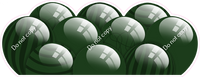 Flat - Hunter Green Balloon Panels