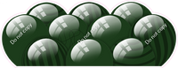 Flat - Hunter Green Balloon Panels