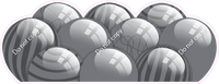 Flat - Silver Balloon Panels