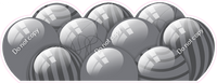 Flat - Silver Balloon Panels