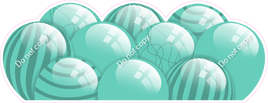Flat - Mint Balloon Panels